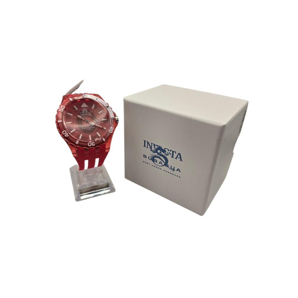Invicta Subaqua 69450 Men's Watch - Translucent Red "Jelly"